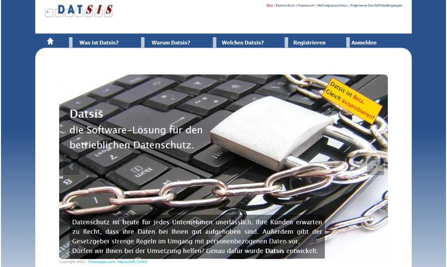 Datsis Webseite